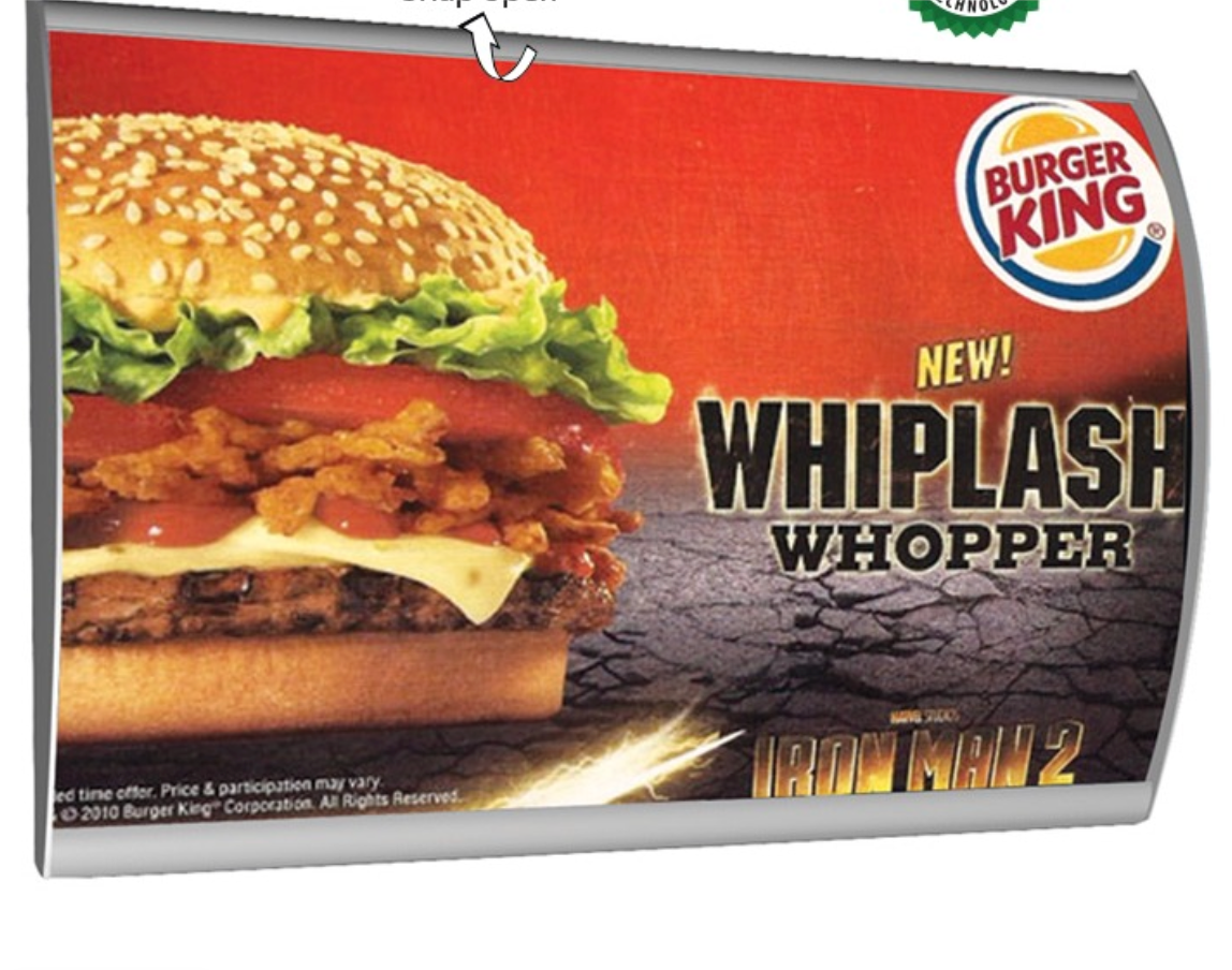 LED Menüboard Leuchtkasten B2 – Einseitig & Gewölbt – 50x70 cm | Innenbereich